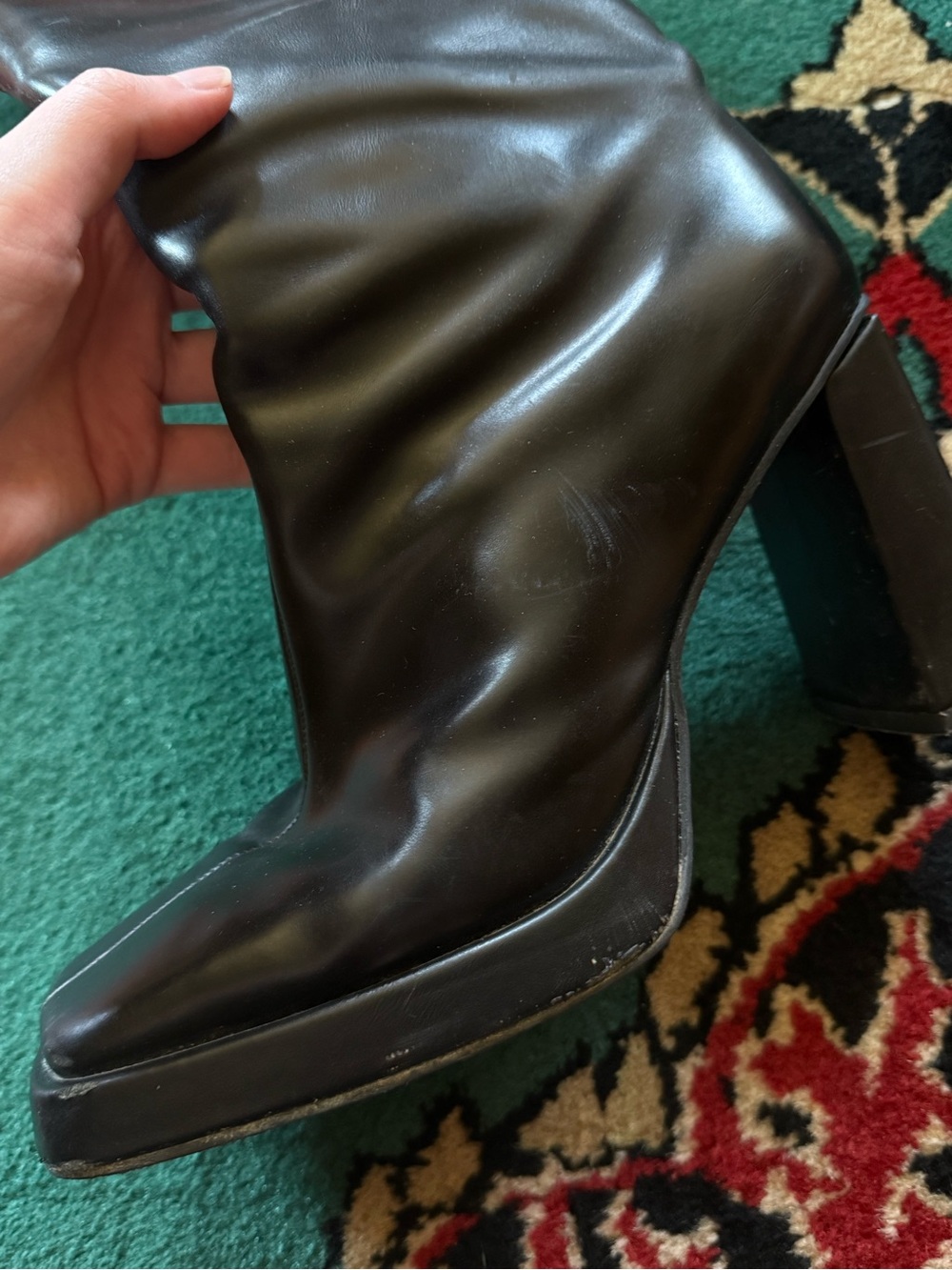 JEFFREY CAMPBELL MAXIMAL BOOTS IN BLACK SIZE 8 (USED/WORN CONDITION) - Picture 7 of 15